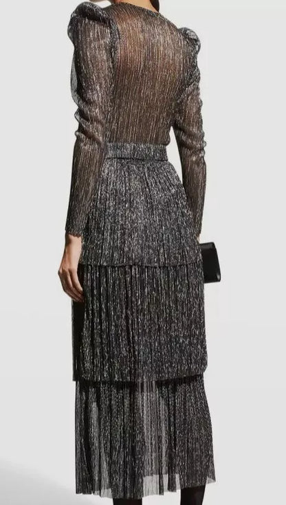 Sabina Musayev Metallic Dress