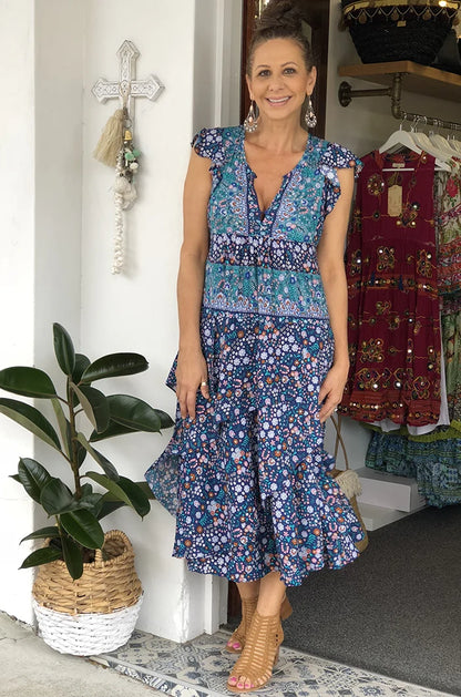 Jaase Print Maxi Dress