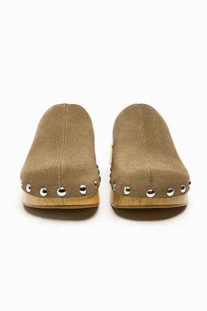 Zara Suede Clogs