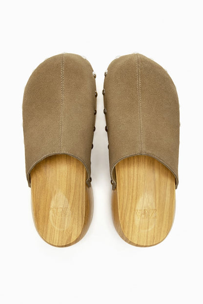 Zara Suede Clogs