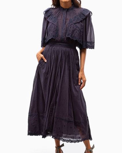 Isabel Marant Leola Embroidered Midi Dress