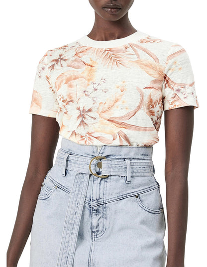 Witchery Print Linen Tee